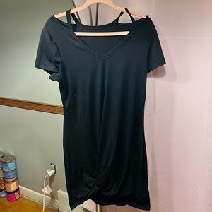 Twist Hem Cut Out Tshirt dress